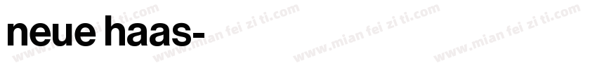 neue haas字体转换